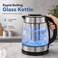 ✨50% OFF NOW! 2L Glass Electric Kettle, 2200W Rapid Boil Water Boiler with Stainless Steel Tea Infuser, Auto Shut-Off & Overheat Protection