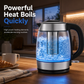 ✨50% OFF NOW! 2L Glass Electric Kettle, 2200W Rapid Boil Water Boiler with Stainless Steel Tea Infuser, Auto Shut-Off & Overheat Protection