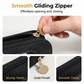 ✏️👜50% OFF NOW! Transparent Window PU Leather Pencil Case – Premium Zipper Stationery Organizer Bag, Compact Spacious Pouch for School, Office & Travel