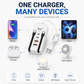 🔌50% OFF NOW! Multi‑Port USB Desktop Charging Station‑5.1A Fast Charger Station with Built‑in Cables & PD Port, Multi‑Device Desktop Charger for Home & Office