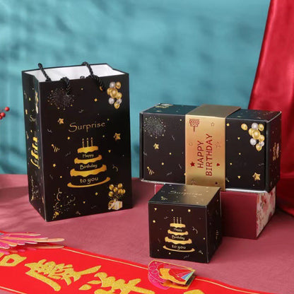 🎁50% OFF NOW! Surprise Pop-Up Gift Box Set‑Birthday Explosion Pop Box, Money Pull Surprise Gift Box for Birthday Party Gift Giving