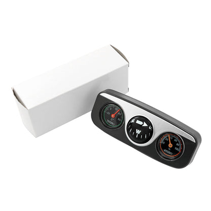 🚗50% OFF NOW! Multi‑Functional Car Dashboard Compass‑3‑in‑1 Auto Direction Thermometer Humidity Gauge, Easy‑Glance Dashboard Mount for Off‑Road & Road Trips