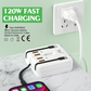⚡50% OFF NOW! Multi‑Port USB Charging Station‑Built‑in Retractable Cables PD Fast Charger Hub, Anti‑Static Multi‑Device Power Socket for Home Travel