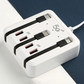 ⚡50% OFF NOW! Multi‑Port USB Charging Station‑Built‑in Retractable Cables PD Fast Charger Hub, Anti‑Static Multi‑Device Power Socket for Home Travel
