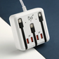 ⚡50% OFF NOW! Multi‑Port USB Charging Station‑Built‑in Retractable Cables PD Fast Charger Hub, Anti‑Static Multi‑Device Power Socket for Home Travel