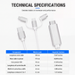 🔥50% OFF NOW! 3‑in‑1 Phone to HDMI Adapter Cable, 1080P HD Screen Mirroring Cord Plug‑and‑Play, Aluminum Alloy Universal HDMI Converter for Phones to TV Monitor Projector
