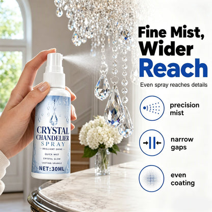 ✨50% OFF NOW! Crystal Chandelier Cleaner Spray‑Streak‑Free Instant Shine Spray, Quick‑Easy No‑Wipe Cleaning Spray for Crystal Lamp, Glass & Decorative Ornaments