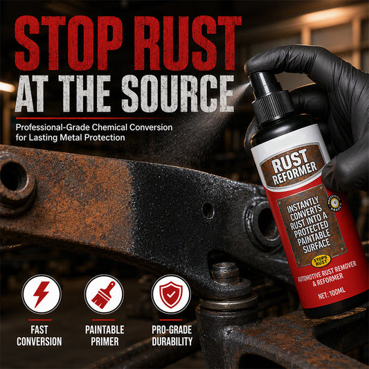 ⚙️50% OFF NOW! Heavy‑Duty Rust Killer & Reformer Spray‑100ml Metal Rust Conversion Spray, Convert Rust to Paintable Protective Surface for Auto & Metal Parts