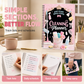 📋50% OFF NOW! Focused Cleaning Planner Notebook – A5 60 Pages Household Chore Chart Journal, Deep Cleaning Schedule Tracker for Home Cleaning Tasks & Household Management