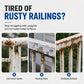 🛡️50% OFF NOW! White Railing Anti-Rust Spray‑Weatherproof White Metal Surface Refresh & Protection Spray, Restores & Guards Outdoor Railings, Fences & Metal Furniture