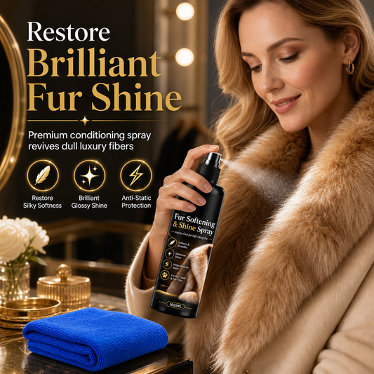 🧥50% OFF NOW! Anti-Static Glossing Fur Care Spray‑Fur Softening & Shine Conditioning Spray, Restore Silky Texture for Fur Coats & Luxury Faux Fur
