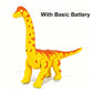 🦖50% OFF NOW! Electric Walking Brachiosaurus Dinosaur Toy – Realistic Roaring & Luminous Eyes, Egg-Laying Interactive Dino Toy for Kids Boys Girls