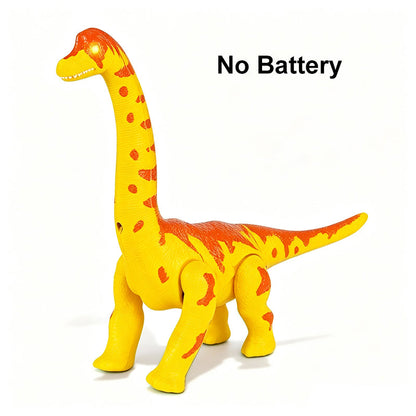 🦖50% OFF NOW! Electric Walking Brachiosaurus Dinosaur Toy – Realistic Roaring & Luminous Eyes, Egg-Laying Interactive Dino Toy for Kids Boys Girls