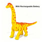 🦖50% OFF NOW! Electric Walking Brachiosaurus Dinosaur Toy – Realistic Roaring & Luminous Eyes, Egg-Laying Interactive Dino Toy for Kids Boys Girls