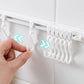 🪝50% OFF NOW! No-Drill Slidable Track Organizer Hooks – Wall Mounted Utensil Hanging Rail, Movable Sliding Hooks for Kitchen Bathroom Storage, Save Counter Space