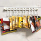 🪝50% OFF NOW! No-Drill Slidable Track Organizer Hooks – Wall Mounted Utensil Hanging Rail, Movable Sliding Hooks for Kitchen Bathroom Storage, Save Counter Space