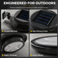 ☀️50% OFF NOW! Outdoor Waterproof Solar LED Gutter Wall Lights – Auto Dusk Sensor Solar Fence Eaves Lamp, Zero Electricity Cost, Easy Clip-on Installation for Garden Patio Yard
