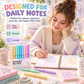 ✨50% OFF NOW! 9 Colors Macaron Erasable Gel Pen Set – Retractable Erasable Writing Pens, Cute Pastel Ink Pens for Journaling, Note Taking, Planner & School Supplies for Students