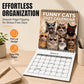 🐱 50% OFF NOW! 2027 Funny Cats Wall Calendar – Humorous Kitty Photo Desk Calendar, Large Monthly Grid, Twin-Wire Binding, Cute Cat Art Decor for Home & Office