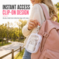 👛50% OFF NOW! Visible Mini Transparent Accessories Pouch – Clear PVC Clip-On Zipper Storage Bag, Portable Keychain Mini Case for Small Gadgets & Tiny Items