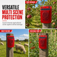 🚨50% OFF NOW! Solar Outdoor Animal Deterrent Alarm, Solar Powered Strobe Light Warning Siren, Motion Activated Repeller to Protect Crops, Garden, Farm from Wild Animals