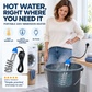 ♨️50% OFF NOW! Stainless Steel Spiral Immersion Water Heater, Portable 220V Bucket Water Heating Rod with Auto Temperature Control, EU Plug Quick Heating Submersible Water Heater for Home