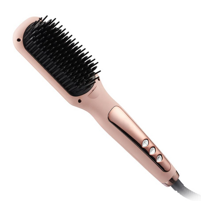 ✨50% OFF NOW! Smart Heating Hair Straightening Brush, Rapid PTC Heating, Auto Shut-Off Safe Hot Styling Comb for Smooth Frizz-Free Hair