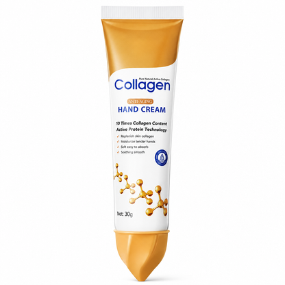 🧴50% OFF NOW! Deep Hydrolyzed Collagen Hand Cream – Non-Greasy Moisturizing Hand Lotion, Hydrating Repair Cream for Dry Cracked Hands, 30g Travel Size Hand Care