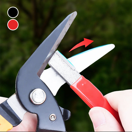 🌿🔪50% OFF NOW! Outdoor Portable Scissors Knife Sharpener – Compact Handheld Blade Sharpening Tool, Quick Sharpen for Garden Pruners, Knives & Scissors