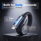 🔌50% OFF NOW! 100W Ultra-Fast Type-C to Type-C Charging Cable – Nylon Braided PD Charger Cord, Smart Safety Chip, Reinforced SR Joint for Phone, Laptop & Tablet