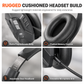 🎧50% OFF NOW! Wireless Bluetooth Headset with ENC Noise Cancelling Mic, Auto Pairing Headphone for Truck Drivers & Call Center Customer Service