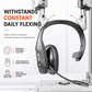 🎧50% OFF NOW! Wireless Bluetooth Headset with ENC Noise Cancelling Mic, Auto Pairing Headphone for Truck Drivers & Call Center Customer Service