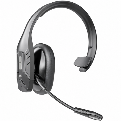 🎧50% OFF NOW! Wireless Bluetooth Headset with ENC Noise Cancelling Mic, Auto Pairing Headphone for Truck Drivers & Call Center Customer Service
