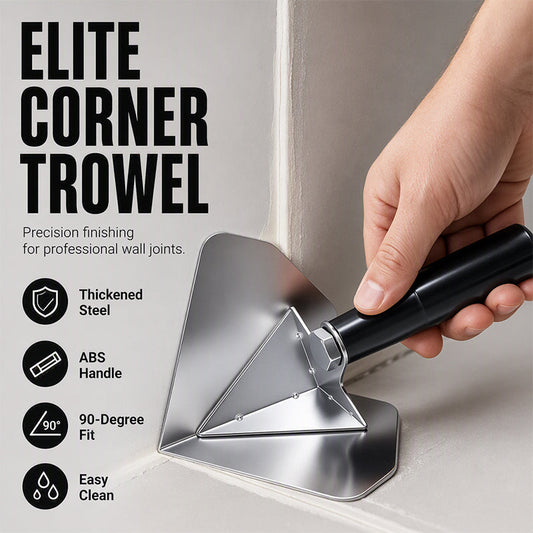 🔧 Corner Trowel: Stainless Steel Blade, Ergonomic Grip, for Flawless Internal & External Corners