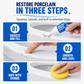 🚽50% OFF NOW! White Toilet Porcelain Repair Cream – 60ml Waterproof Chip Scratch Repair Paste, Restore Ceramic Sink Bathtub & Tile Surface