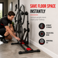 🚲50% OFF NOW! Foldable Bicycle Floor Parking Stand – Double Pole U Shaped Bike Display Rack, Vertical Bike Storage Holder for Road & Mountain Bikes