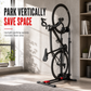🚲50% OFF NOW! Foldable Bicycle Floor Parking Stand – Double Pole U Shaped Bike Display Rack, Vertical Bike Storage Holder for Road & Mountain Bikes