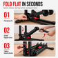 🚲50% OFF NOW! Foldable Bicycle Floor Parking Stand – Double Pole U Shaped Bike Display Rack, Vertical Bike Storage Holder for Road & Mountain Bikes