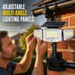 🔦50% OFF NOW! 3-Head Solar Security Light – Rotatable Panels Motion Sensor Outdoor LED Light, IP65 Waterproof, Bright Solar Flood Light for Yard, Garden & Fence