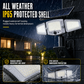 🔦50% OFF NOW! 3-Head Solar Security Light – Rotatable Panels Motion Sensor Outdoor LED Light, IP65 Waterproof, Bright Solar Flood Light for Yard, Garden & Fence