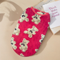 🐶50% OFF NOW! Cute Plush-Lined Pet Vest – Soft Warm Fleece Dog Clothes, Cartoon Pattern Sleeveless Puppy Vest for Small Dogs Autumn Winter Wear