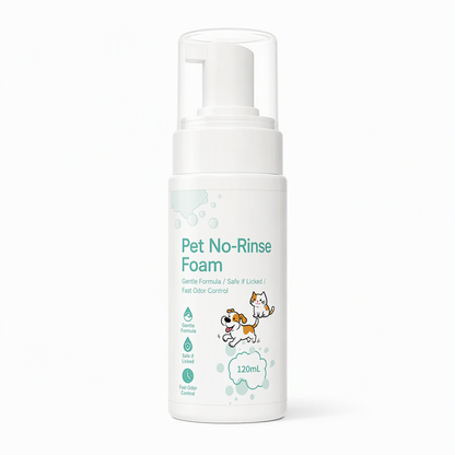 🐾 55% OFF! ✨ No-Rinse Pet Cleansing Foam – Gentle Waterless Mousse, Botanical-Extract Formula & Targeted Cleaning for Paws, Chins & Fur – Quick Freshening Between Baths, Travel & Winter 🌿