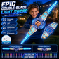 ⚔️50% OFF NOW! Rechargeable Double-Blade Light Up Sword – Retractable Spinning LED Toy Sword with Motion Sound Effects, 24 Color Light Modes, Type-C Rechargeable Kids Light Sword for Boys Party & Role Play