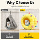🐦50% OFF NOW! Soft Comfortable Hanging Bird Bed – Warm Thickened Plush Parrot Nest, Anti-Collapse Frame Stable Fixation Winter Bird Cave for Budgies, Parakeets & Small Birds