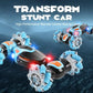 🚗50% OFF NOW! Gesture & Remote Control Transform Stunt RC Car – Dual Mode Hand Controlled RC Stunt Car with LED Lights, 360° Rotation Off-Road Toy Car for Kids