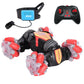 🚗50% OFF NOW! Gesture & Remote Control Transform Stunt RC Car – Dual Mode Hand Controlled RC Stunt Car with LED Lights, 360° Rotation Off-Road Toy Car for Kids