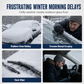 ❄️50% OFF NOW! Double-Sided Windshield Snow Cover – Thickened Aluminum Foil Winter Car Windshield Shield, Secure Side Flaps Anti-Frost Anti-Ice Sun Protection Cover for Most Vehicles