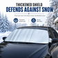 ❄️50% OFF NOW! Double-Sided Windshield Snow Cover – Thickened Aluminum Foil Winter Car Windshield Shield, Secure Side Flaps Anti-Frost Anti-Ice Sun Protection Cover for Most Vehicles