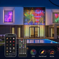 🎄✨50% OFF NOW! Smart LED Curtain String Lights, USB Powered App & Remote Control, Music Sync Waterproof RGB Fairy Lights for Bedroom Party Decor 🎵