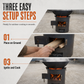 🔥50% OFF NOW! Heavy-Duty Carbon Steel Camping Stove – 3-in-1 Wood & Charcoal Burning Outdoor Combustion Stove, High-Draft Airflow Portable Camp Cooker for Camping, Backpacking & Outdoor Cooking